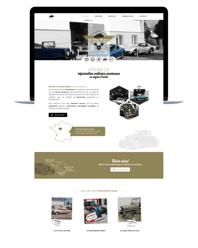 Site vitrine pour atelier automobile blois veuzain